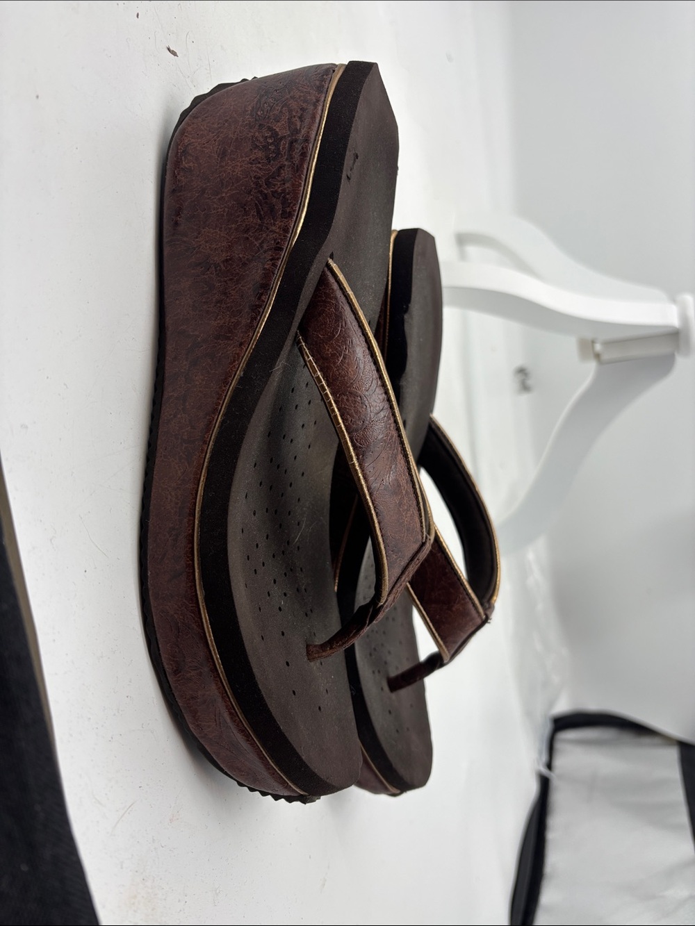 Volatile Brown Platform Flip Flop Sandals